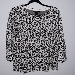 Tahari Cheetah Sweater